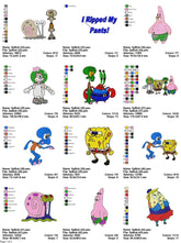 SpongeBob 2 - Pack of 32 Designs - Embroidery Design